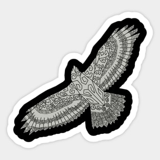 Paul's cancer support hawk grey Sticker